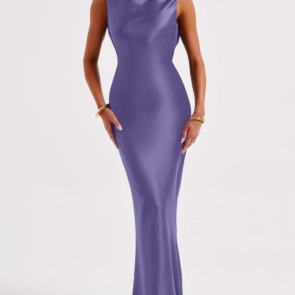 Lavender, Backless Wedding Guest Dress